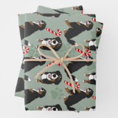 Bernese Mountain Dog Kerstmis Inpakpapier Vel (In situ)