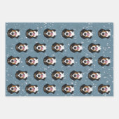 Bernese Mountain Dog Kerstmis Inpakpapier Vel (Voorkant 3)