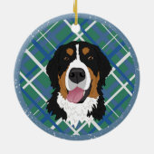 Bernese Mountain Dog Kerstmis Keramisch Ornament (Achterkant)
