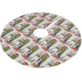 Bernese Mountain Dog Kerstmis Kerstboom Rok (Gekanteld)