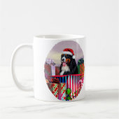 Bernese Mountain Dog Kerstmis Koffiemok (Links)