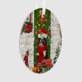 Bernese Mountain Dog Kerstmis Ornament (voorkant)