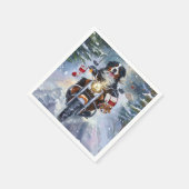 Bernese Mountain Dog Kerstmis Servet (Hoek)