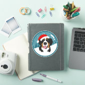 Bernese Mountain Dog Kerstmis Sticker (iPad Cover)