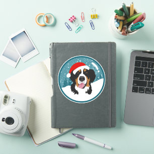 Bernese Mountain Dog Kerstmis Sticker