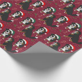Bernese Mountain Dog-kerstpapier Cadeaupapier (Hoek)