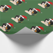 Bernese Mountain Dog-kerstpapier Cadeaupapier (Hoek)