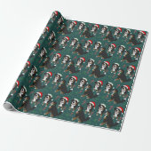 Bernese Mountain Dog-kerstpapier Cadeaupapier (Uitgerold)