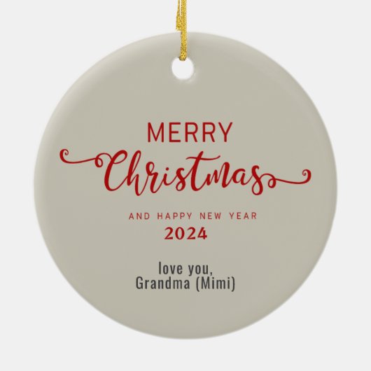 Bernese Mountain Dog-kerstversiering Keramisch Ornament (Achterkant)