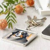 Bernese Mountain Dog Key Chain Sleutelhanger (Zijkant)