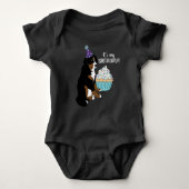 Bernese Mountain Dog Kids Birthday Romper (Voorkant)