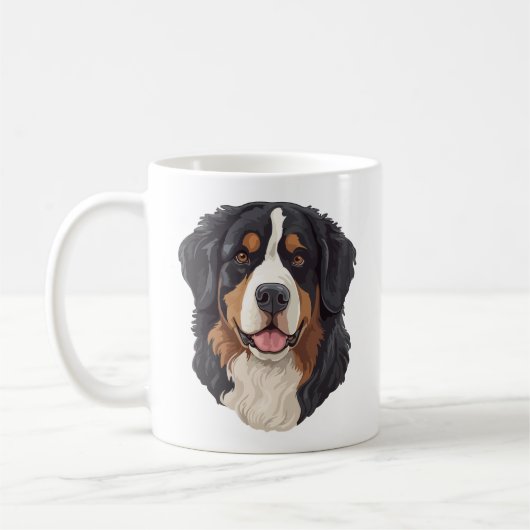Bernese Mountain Dog Koffiemok (Links)