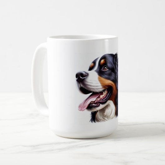 Bernese Mountain Dog Koffiemok (Voorkant links)