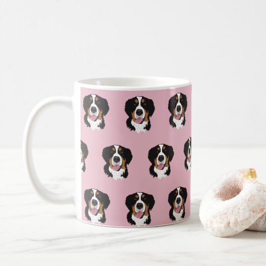 Bernese Mountain Dog Koffiemok (Met donut)