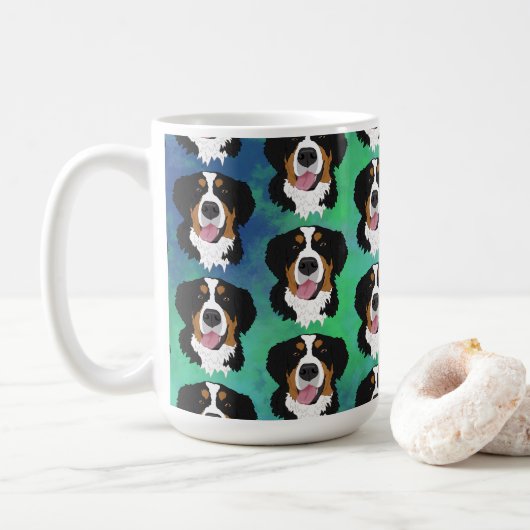 Bernese Mountain Dog Koffiemok (Met donut)