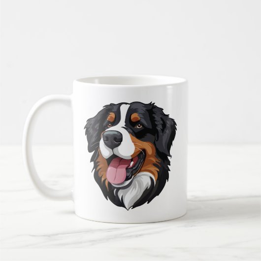 Bernese Mountain Dog Koffiemok (Links)