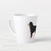 Bernese Mountain Dog Latte Mok (Linkerhoek)