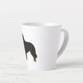 Bernese Mountain Dog Latte Mok (Rechterhoek)