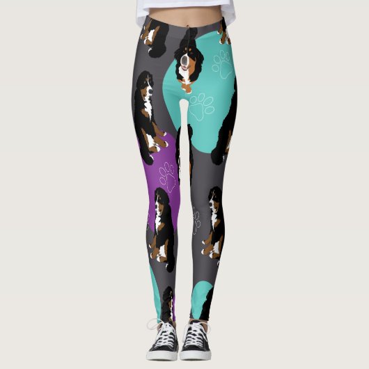 Bernese Mountain Dog Leggings (Voorkant)