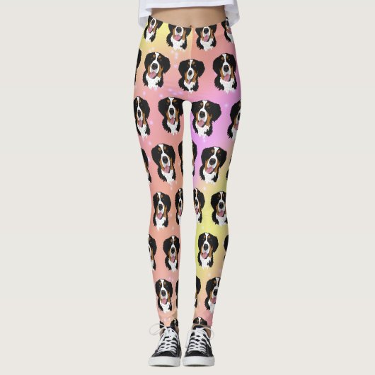 Bernese Mountain Dog Leggings (Voorkant)