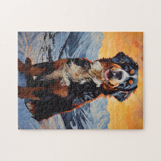 Bernese Mountain Dog Legpuzzel (Horizontaal)