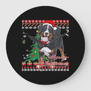 Bernese Mountain Dog lelijk kersttrui shirt Grote Klok