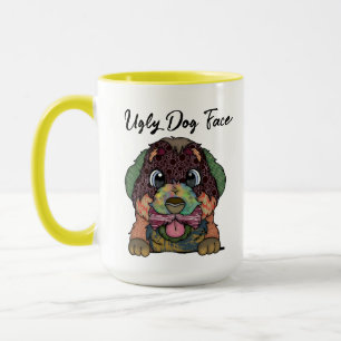 Bernese Mountain Dog lelijke mok van het gezicht v