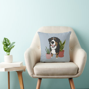 Bernese Mountain Dog lichtblauw Kussen