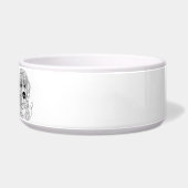 Bernese Mountain Dog Line Art personalized bowl Voerbakje (Rechts)