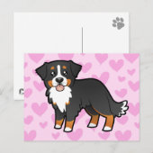 Bernese Mountain Dog Love Briefkaart (Voorkant / Achterkant)