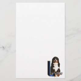 Bernese Mountain Dog Love Briefpapier