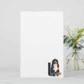 Bernese Mountain Dog Love Briefpapier (Staand voorkant)
