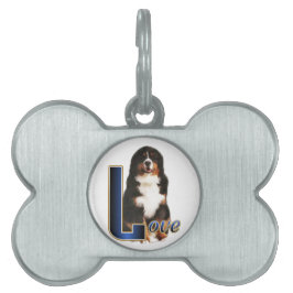 Bernese Mountain Dog Love Huisdieren Naamplaatje