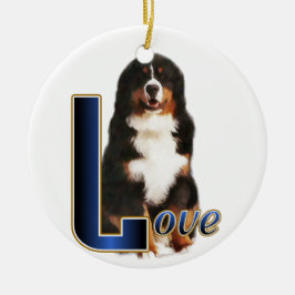 Bernese Mountain Dog Love Keramisch Ornament