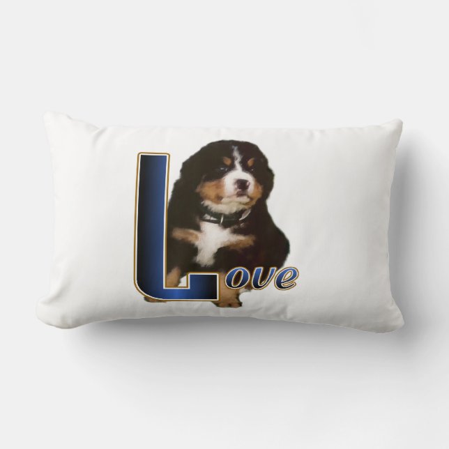 Bernese Mountain Dog Love Kussen (Voorkant)