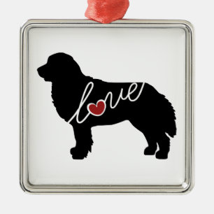 Bernese Mountain Dog Love Metalen Ornament