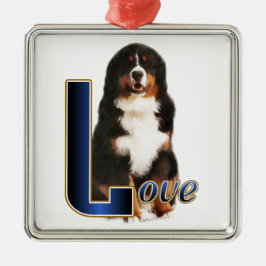 Bernese Mountain Dog Love Metalen Ornament