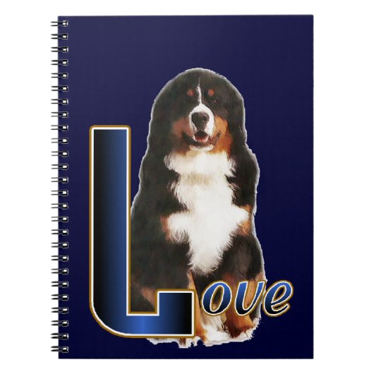 Bernese Mountain Dog Love Notitieboek (Voorkant)