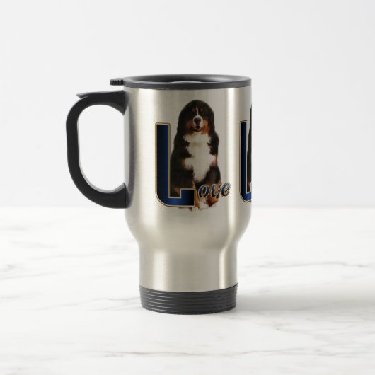 Bernese Mountain Dog Love Reisbeker (Links)