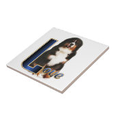 Bernese Mountain Dog Love Tegeltje (Zijkant)