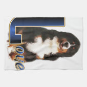 Bernese Mountain Dog Love Theedoek (Horizontaal)