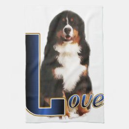 Bernese Mountain Dog Love Theedoek