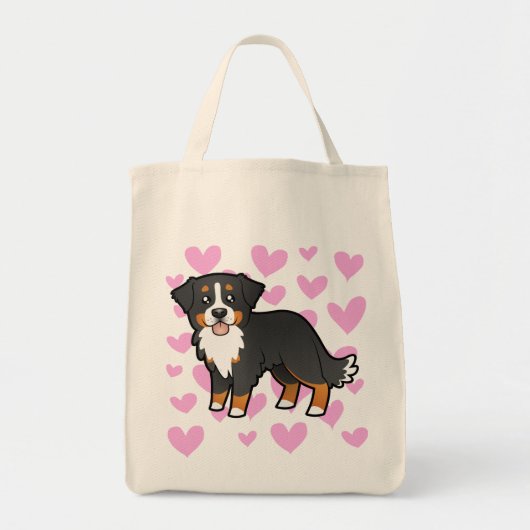 Bernese Mountain Dog Love Tote Bag (Voorkant)