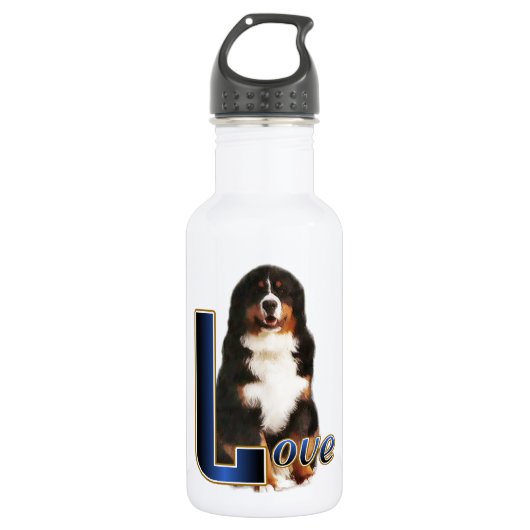 Bernese Mountain Dog Love Waterfles (Voorkant)