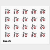Bernese Mountain Dog Ma 2 Ronde Sticker (Vel)