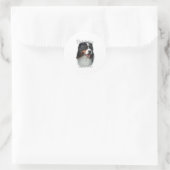 Bernese Mountain Dog Ma 2 Ronde Sticker (Tas)