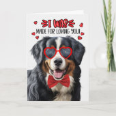 Bernese Mountain Dog maakt van je Valentijn Feestdagen Kaart (Voorkant)