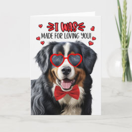 Bernese Mountain Dog maakt van je Valentijn Feestdagen Kaart