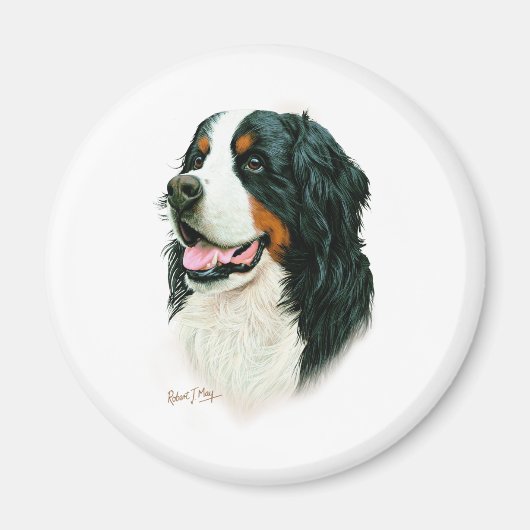 Bernese Mountain Dog Magneet (Voorkant)