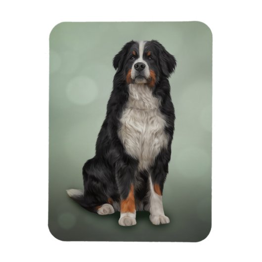 Bernese Mountain Dog Magneet (Verticaal)